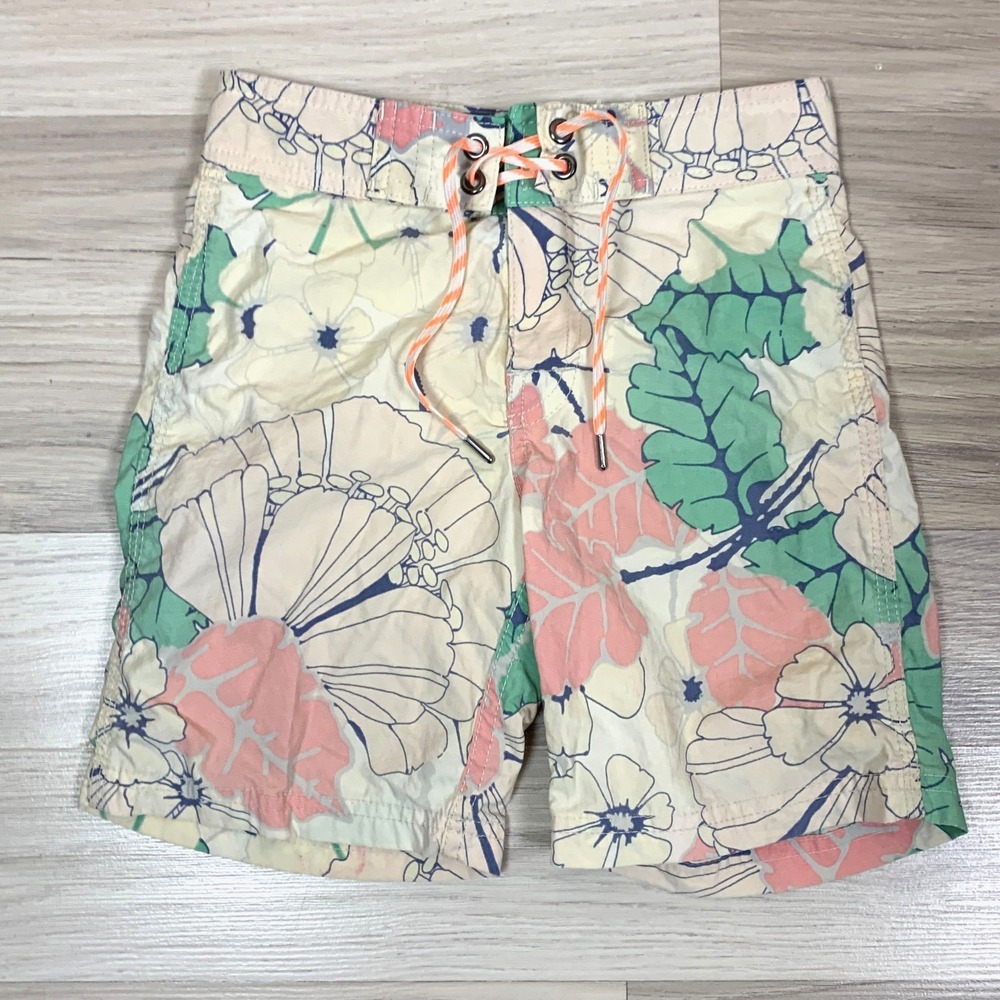 J‎ Crew Crewcuts Swimwear Boys 6 Pastel Tropical Boardshorts